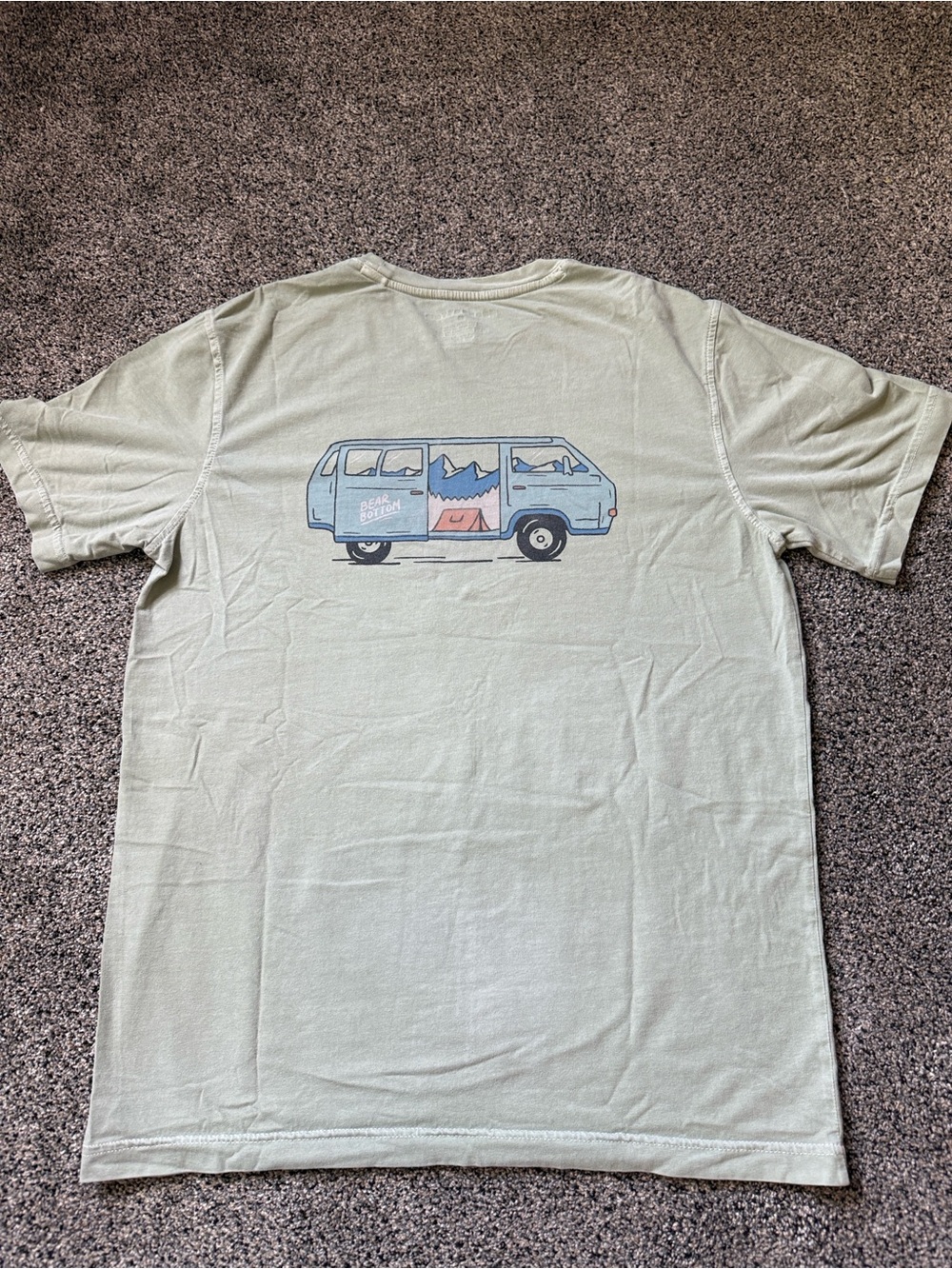 BearBottom Men's Sage Crew Neck T‑Shirt